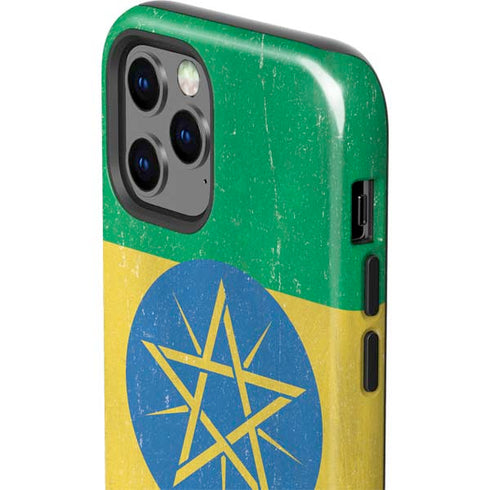 Ethiopia Flag Distressed iPhone 12 Pro Impact Case